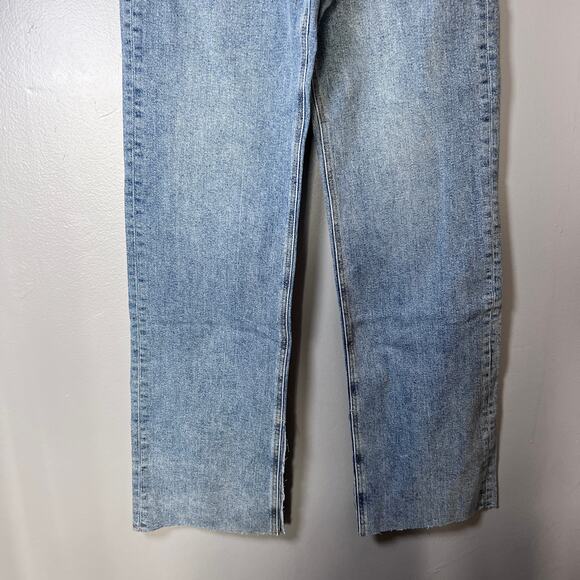 Sanctuary Revolve The Flashback High Rise Wide Leg Jeans Raw Hem Slit 26 NWT - Picture 14 of 14